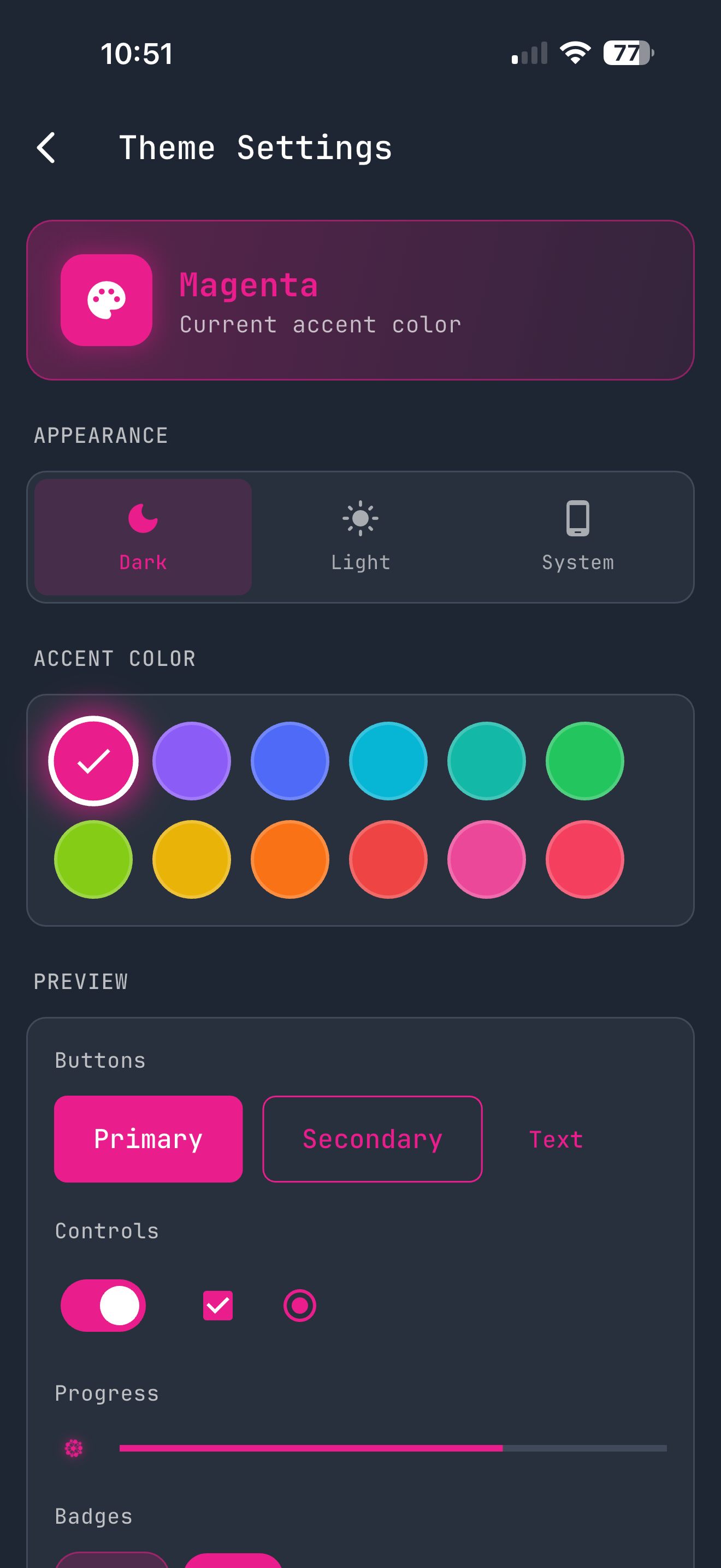 Theme Pack - 12 Accent Colors